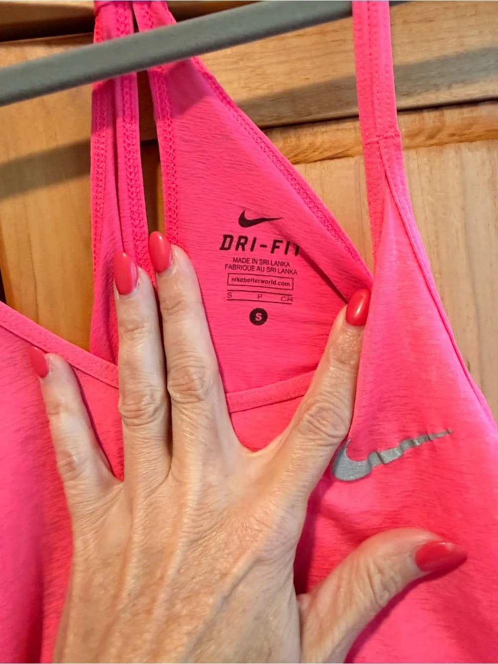 Nike Hot Pink Strappy Athletic Tank Top